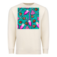 Sandshell valentines day champagne and strawberry Premium Sweatshirt - BundleAndBundleShop