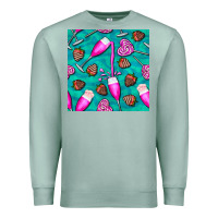Seafoam valentines day champagne and strawberry Premium Sweatshirt - BundleAndBundleShop