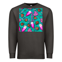 Smoke valentines day champagne and strawberry Premium Sweatshirt - BundleAndBundleShop
