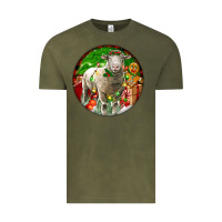 Vintage Olive christmas dorset sheep Vintage Tee - LillyAllenDesigns