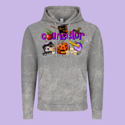 Counselor Halloween Vintage Hoodie Designed By Lillyallendesigns