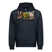Navy Peace Love Saanen Goats Urban Hoodie - LillyAllenDesigns