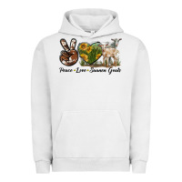 Pigment Lunar Rock Peace Love Saanen Goats Urban Hoodie - LillyAllenDesigns