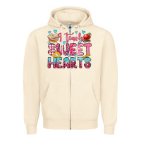 Sandshell i teach sweet hearts olivia Zipper Hoodie - OliviaCreatesArt