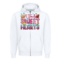 White i teach sweet hearts olivia Zipper Hoodie - OliviaCreatesArt