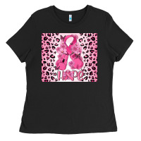 Breast Cancer With Boxing Gloves Ladies Tee | Teevron