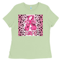 Matcha breast cancer with boxing gloves Ladies Tee - MaliasSmallBusiness