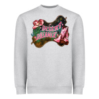 Heather Grey Desert dreamer Cowgirl boots hat Heavyweight Sweatshirt - HowdyJamesFarm