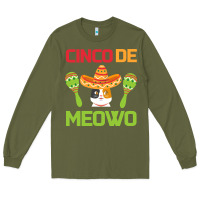 Army Green Cinco De Meow Long Sleeve Tee - Bettercallsaul