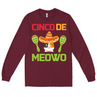 Burgundy Cinco De Meow Long Sleeve Tee - Bettercallsaul
