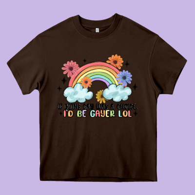 Gay Pride Heavy Core Tee Designed By Maliassmallbusiness