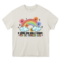 Cream gay pride Heavy Core Tee - MaliasSmallBusiness
