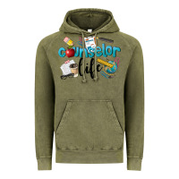 Vintage Olive Counselor Life Vintage Hoodie - LillyAllenDesigns