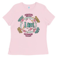 Bubblegum Pink i am inspiration Ladies Tee - MaliasSmallBusiness