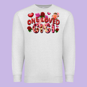 One Loved Gigi Premium Sweatshirt Designed By Fadigitalartstudio