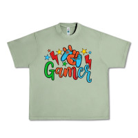 Oil Green gamer Urban Heavy Tee - JahusDesignShop