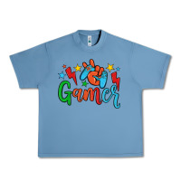 Pebble Blue gamer Urban Heavy Tee - JahusDesignShop