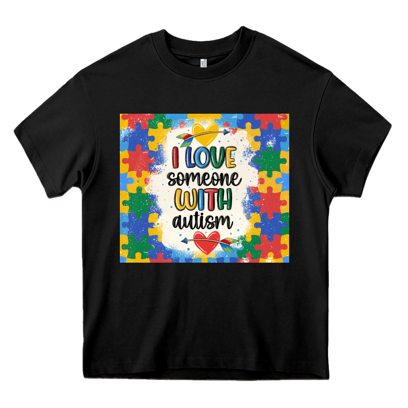 ı Love Someone With Autism Heavy Core Tee by MaliasSmallBusiness | Teevron