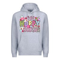 Heather Grey Easter Day One hoppy Nurse Premium Hoodie - OliviaCreatesArt