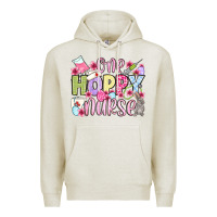 Oatmeal Heather Easter Day One hoppy Nurse Premium Hoodie - OliviaCreatesArt
