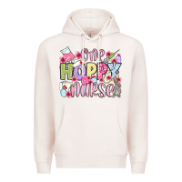 Pale Pink Easter Day One hoppy Nurse Premium Hoodie - OliviaCreatesArt