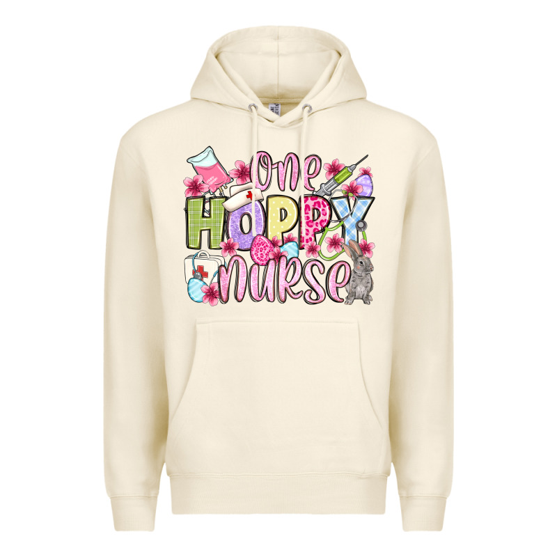 Easter Day One Hoppy Nurse Premium Hoodie by OliviaCreatesArt | Teevron