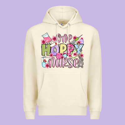 Easter Day One Hoppy Nurse Premium Hoodie Designed By Oliviacreatesart