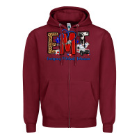 Burgundy emt emergency medical technician Zipper Hoodie - OliviaCreatesArt