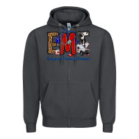 Smoke emt emergency medical technician Zipper Hoodie - OliviaCreatesArt