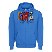 True Royal emt emergency medical technician Zipper Hoodie - OliviaCreatesArt