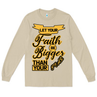 Mushroom Let your Faith Be Bigger than your fear Long Sleeve Tee - Bettercallsaul