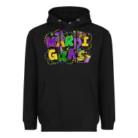 Black mardi gras Heavyweight Hoodie - FaDigitalArtStudio
