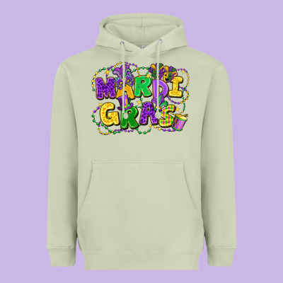 Mardi Gras Heavyweight Hoodie Designed By Fadigitalartstudio