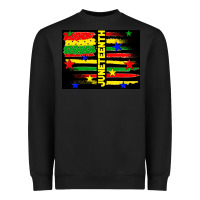 Black juneteenth american flag Heavyweight Sweatshirt - TumblerDesignByShophia