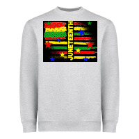 Juneteenth American Flag Heavyweight Sweatshirt | Teevron