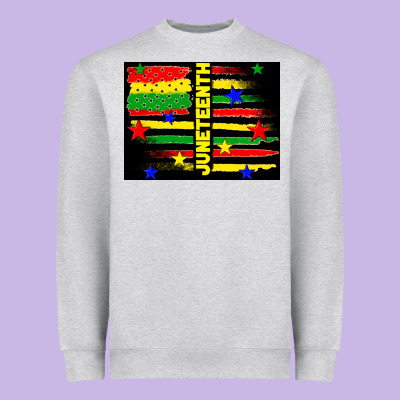 Juneteenth American Flag Heavyweight Sweatshirt Designed By Tumblerdesignbyshophia