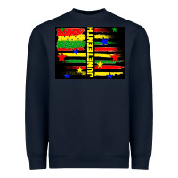 Navy juneteenth american flag Heavyweight Sweatshirt - TumblerDesignByShophia