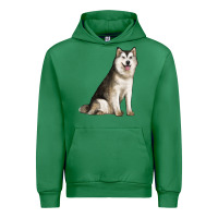 Emerald Alaskan Malamute Dog Urban Hoodie - LillyAllenDesigns