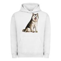 Pigment Lunar Rock Alaskan Malamute Dog Urban Hoodie - LillyAllenDesigns