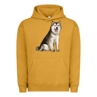 Pigment Peanut Butter Alaskan Malamute Dog Urban Hoodie - LillyAllenDesigns
