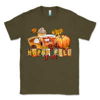 Army Green happy fall y'all Classic Tee - LillyAllenDesigns