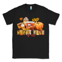 Black happy fall y'all Classic Tee - LillyAllenDesigns