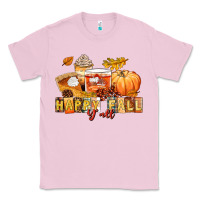Bubblegum Pink happy fall y'all Classic Tee - LillyAllenDesigns