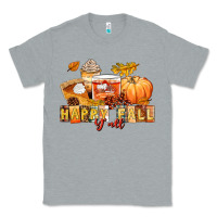 Heather Grey happy fall y'all Classic Tee - LillyAllenDesigns