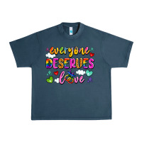Midnight Navy everyone deserves love Urban Heavy Tee - Artiststas