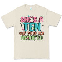 Bone she's a ten but so is her anxiety Premium Tee - MaliasSmallBusiness