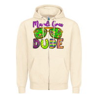 Sandshell mardi gras dude olivia Zipper Hoodie - OliviaCreatesArt