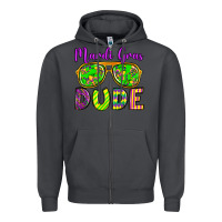 Smoke mardi gras dude olivia Zipper Hoodie - OliviaCreatesArt