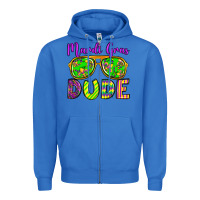 True Royal mardi gras dude olivia Zipper Hoodie - OliviaCreatesArt