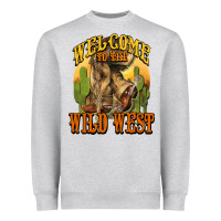 Welcome To The Wild West Cowboy Boots Heavyweight Sweatshirt | Teevron